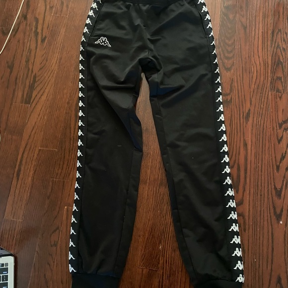 Kappa Pants - Black Kappa Joggers Size Medium